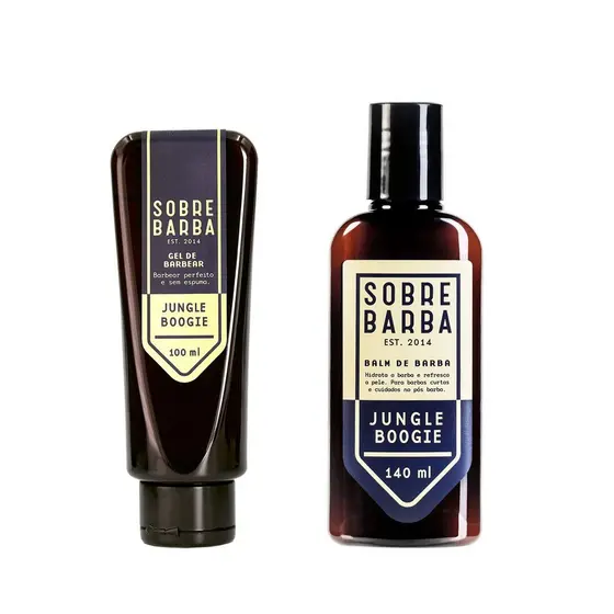 Kit Sobrebarba - Gel de Barbear e Balm de Barba - Jungle Boogie