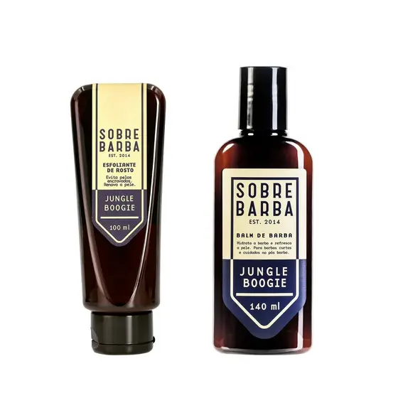 Kit Sobrebarba - Esfoliante de Rosto e Balm de Barba - Jungle Boogie
