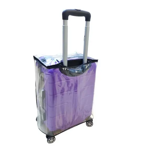 Capa Para Mala De Viagem 10 KL Transparente Com Zíper