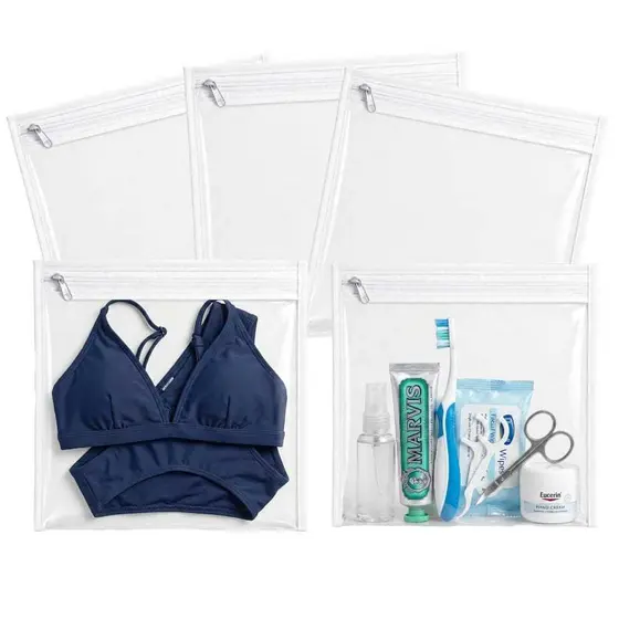 Kits Embalagem Para Biquíni 20 x 20 Com Zíper Saquinho  Nécessaire Multiuso