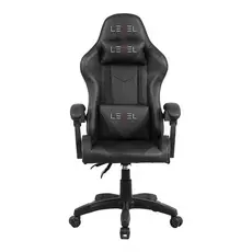 Cadeira Gamer Reclinável Ergonômica Giratória Couro Sintético PU LV-C01DN Preta