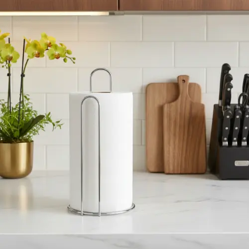 Suporte Porta Papel Toalha de Mesa Cromado