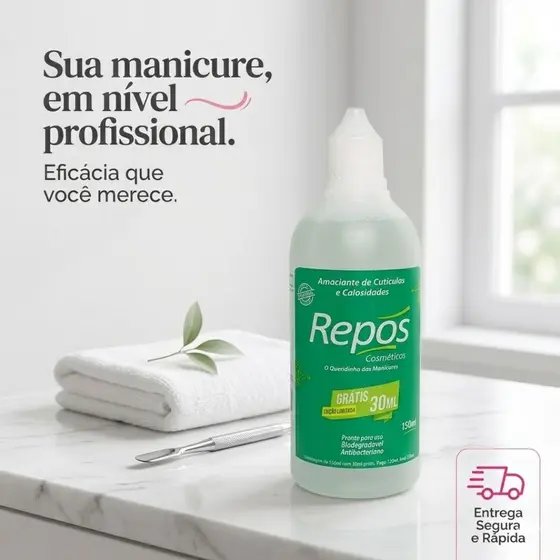 Amaciante de Cutícula e Calosidade Liquido 150ml  - Repos