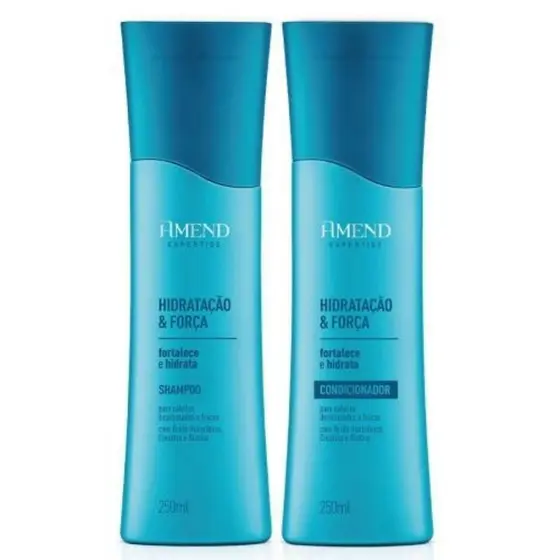 Shampoo 250g + Condicionador 250g Expertise Hidratação e Força Amend Cosmetics Melhor Oferta
