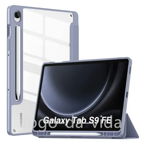 Capa Case Para Acrílico Com Samsung Galaxy Tab S9 FE 11ºpolegada Suporte Caneta