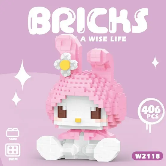 Presente De Brinquedo De Construção Animal Para Coelho Bonito