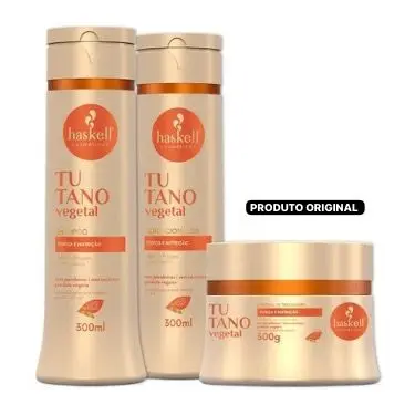 Kit Haskell Tutano Shampoo + Condicionador + Mascara 300g