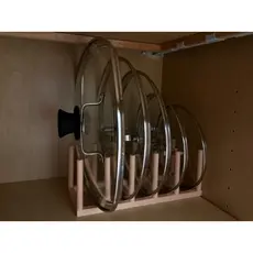 Organizador para tampas de panela | Armário | Cozinha | Organização | Suporte de Armário Versátil