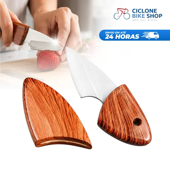 Faca De Frutas Aço Inox Com Bainha Mini Faca Para Piquenique Caça Pesca Camping Churrasco