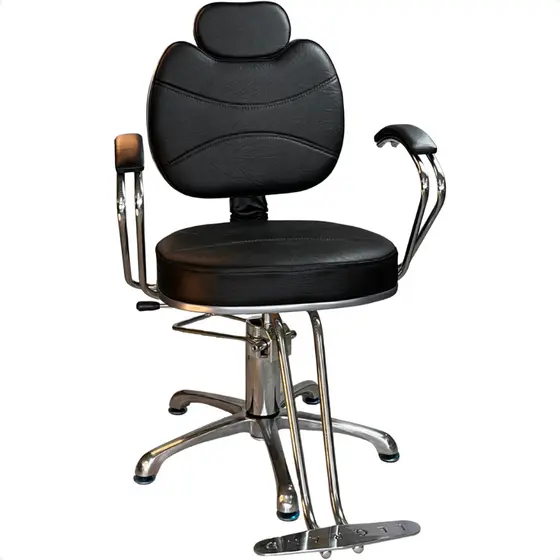 Cadeira Barbeiro Reclinável Cabeleleiro Salão Beleza Giratória hidraúlica reclinavel Maquiagem Shop