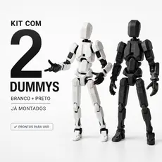 Kit 2 Boneco Articulado Dummy 13 Montado Brinquedo Infantil Figura Criativo Acessórios