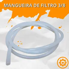 10 Metros Mangueira Atóxica PEBD 3/8 para Água e Chopp – Transparente, Purificador e Bebedouro