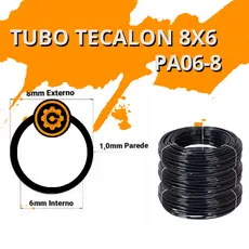 Mangueira Combustível Tecalon 8mm X 6mm - Gol Santana Parati entre outros Veículos