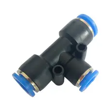 Conexão Pneumática T Redutor 12mm x 08mm – Resistente e Eficiente para Ar Comprimido