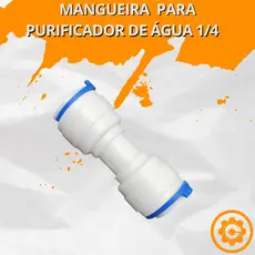 Conexão União Reta 1/4 Pol - Tubo P/ Purificador E Bebedouro De Água