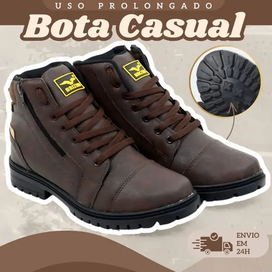 Bota Casual Estilo CAT Conforto e Resistência – Conforto e Durabilidade para Aventuras Extremas