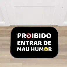 Tapete de Porta Decorativo Estampas Divertidas Antiderrapante - Envio Imediato!!!