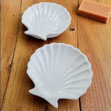 Kit 2 Porta-Jóias Concha Artesanal – Bandeja Decorativa Minimalista | Presente Criativo