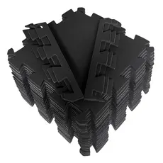 Kit 20 Tatames 50x50 10mm - Preto Economico
