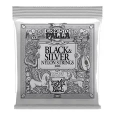 Encordoamento Violão Nylon Ernie Ball 2406 Black Silver