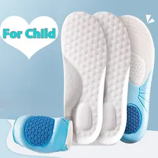 1Pair Cuttable Kids Memória De Espuma Ortopédica Para Crianças Palmilhas De Apoio Ao Arco Ortopédico/Ferramenta De Cuidados Com Sapatos Esportivos