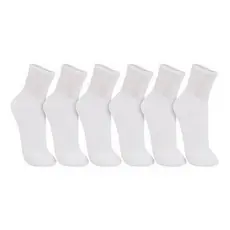 Kit 6 Pares Meias Algodão Esportiva Cano Alto Confort unissex