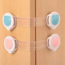 Kit de Travas de Segurança Para Porta de Móveis Gaveta Armário  Para Proteção Criança Bebê