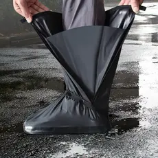 Bota Impermeável Capa De Chuva Tênis Cano Alto Unissex Antiderrapante Moto Motoqueiro