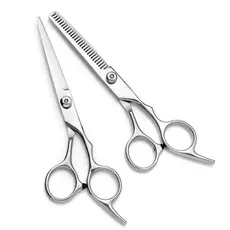Tesoura para cortar cabelo fio a laser ou desbastadora para barbeador e cabelereiro - salão