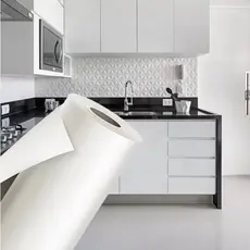 Papel de Parede Branco Adesivo Envelopamento Decoração Lavável