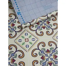 Papel De Parede Adesivo De Parede Decoração Azulejo Retrô 5 METROS x 45CM