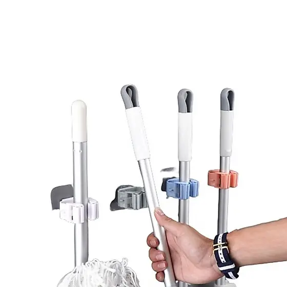 Punch Mop Hook grátis com forte autoadesivo - Suporte Adesivo Super Forte