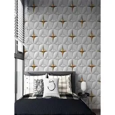 Papel de Parede Decoração 5 METROS x 45CM Adesivo 3D
