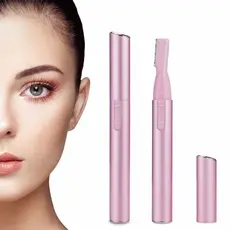 Aparador De Pelos Elétrico Caneta Sobrancelhas Buço Barba / Estilo caneta rosa