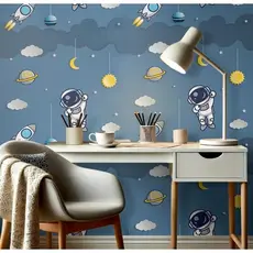Papel de Parede Adesivo Infantil Rolo 5 metros x 45 centímetros Decorativo Quarto