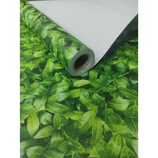 Papel de Parede 3D Hera Folha Verde 5 METROS x 45CM Adesivo Autocolante para Sala, Quarto