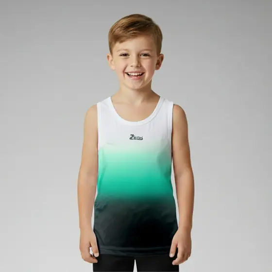 Camiseta Regata Infantil Dry Fit Para Menino Dos 4 Ao 12 Anos Zegh Com Proteção Uv