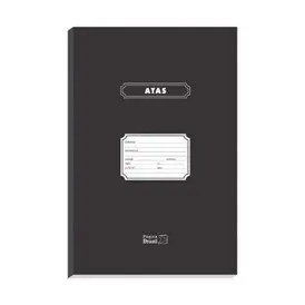 Livro Ata Sem Margem Com 100 Folhas 305x210 mm Pagina Brasil