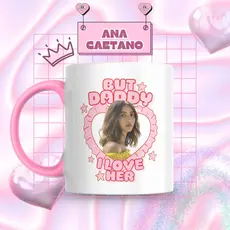 Caneca Xicara Porcelana 325ml Anavitória Ana Caetano Fãs Personalizada Presente Decoração Casa