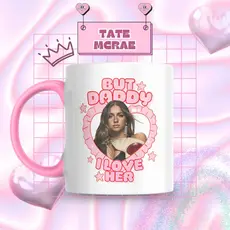 Caneca Xicara Porcelana 325ml Tate McRae Tater Tots Fã Personalizada Presente Decoração Casa