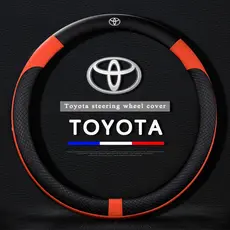 Para Toyota Camry Corolla RAV4 Highlander Cruiser Land vios Avanza Rush Calya Innona fortuner hilux CH-R Yaris wigo Prius Capa Do Volante Carro Couro Antiderrapante