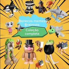 Boneco Meme Viral Brainrot 2026, Colecionavél Brinquedo GEEK "meme” “tiktok”,“presente”