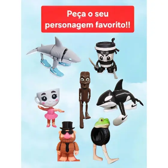 Tralalero tra lá lá, ou boneco Tún tun tun sahur, brain Rot, memes virais Orcalero Orcala