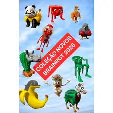 Boneco Meme Viral Brainrot 2026 Brinquedo GEEK Colecionável