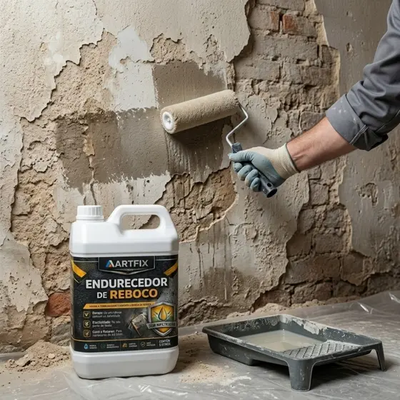 Endurecedor De Reboco Artfix 5L Base Água Para Obras Reformas Paredes Pisos E Concreto