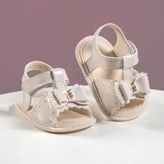 Sandália Bebê Menina Recém Nascido Confortável Laço Promoção Original Benne Kids