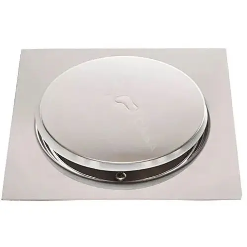 Ralo Inteligente Click Para Banheiro 10x10 Cm Inox