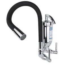 Torneira Filtro Parede Cozinha FLEX PRETA ABS 1/4 de Volta C-72