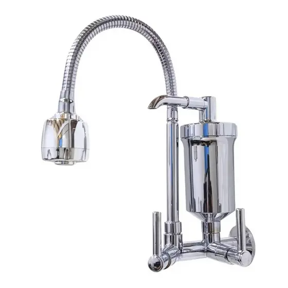 Torneira Filtro de Parede Gourmet Cromada Para Pia Cozinha