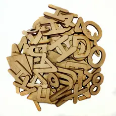 4 Alfabetos 26 Letras + 4 Numerais do 0 ao 9 + 4 Kit Formas 172pçs